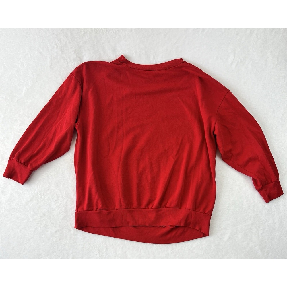Mickey Minnie Sweatshirt Men's large 90s Unlimited‎ Red Crewneck size tag ripped - Picture 5 of 6